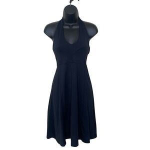 Patagonia Morning Glory‎ Black Halter Dress Fit Flare Womens XS Outdoor Athletic